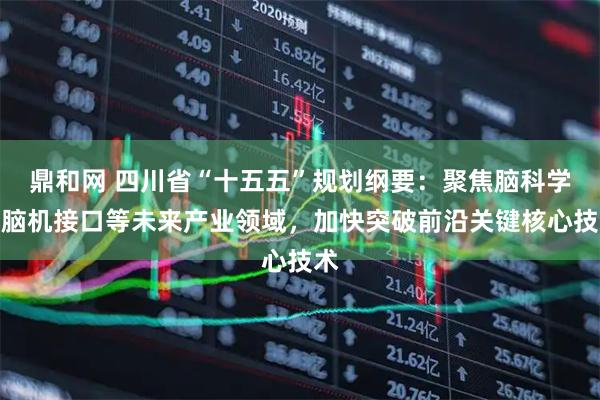 鼎和网 四川省“十五五”规划纲要：聚焦脑科学与脑机接口等未来产业领域，加快突破前沿关键核心技术